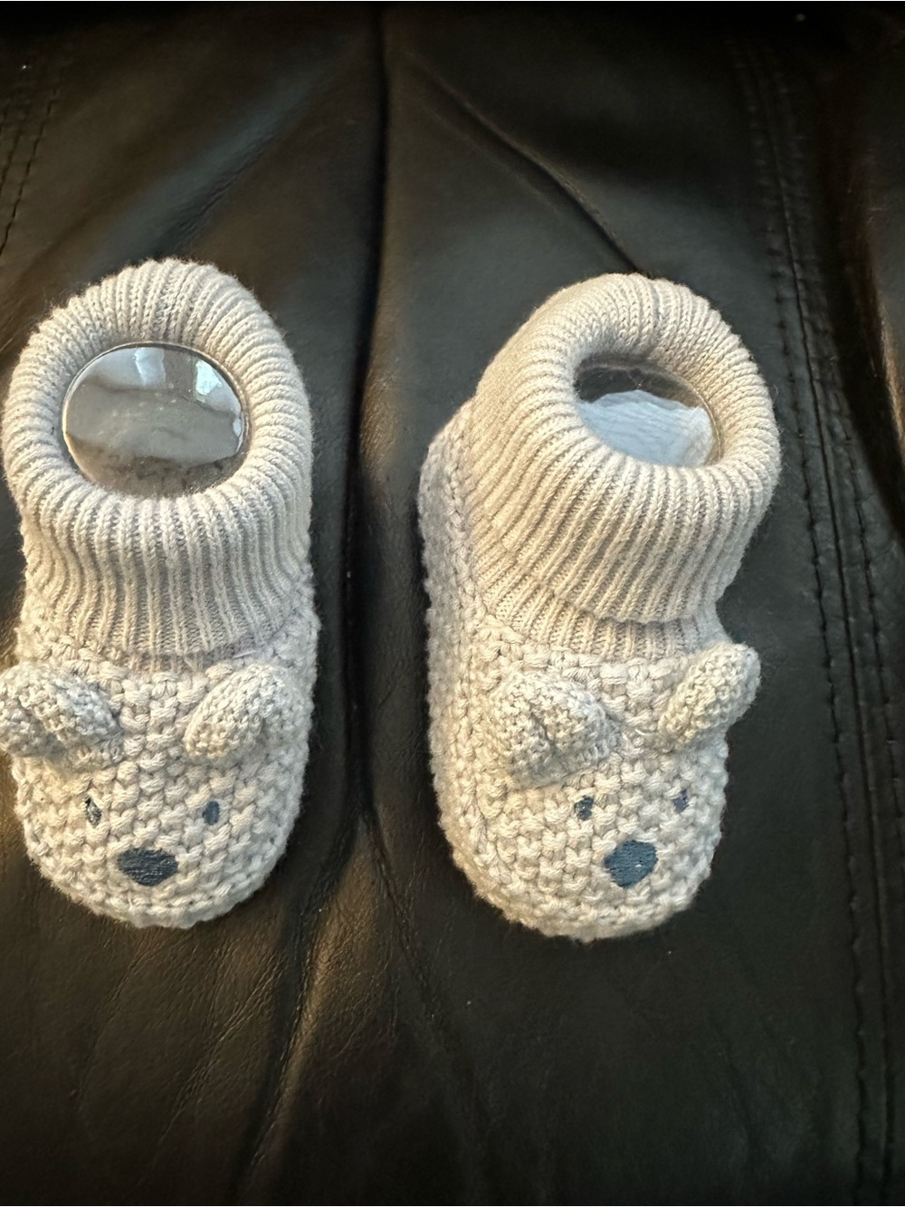 Carter's Knit Bear Booties